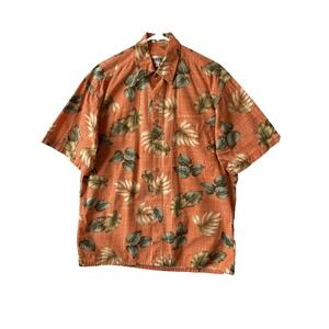 Campia Moda Hawaiian Tropical Short Sleeve Button Up Shirt Men's M Island Resort